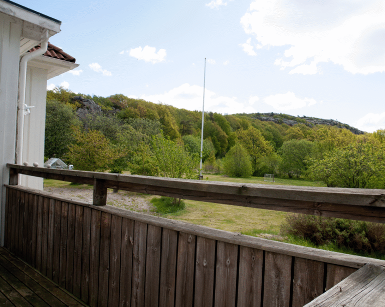 Utsikt balkong Nya Tag HVB Hunnebostrand och behandlingshem
