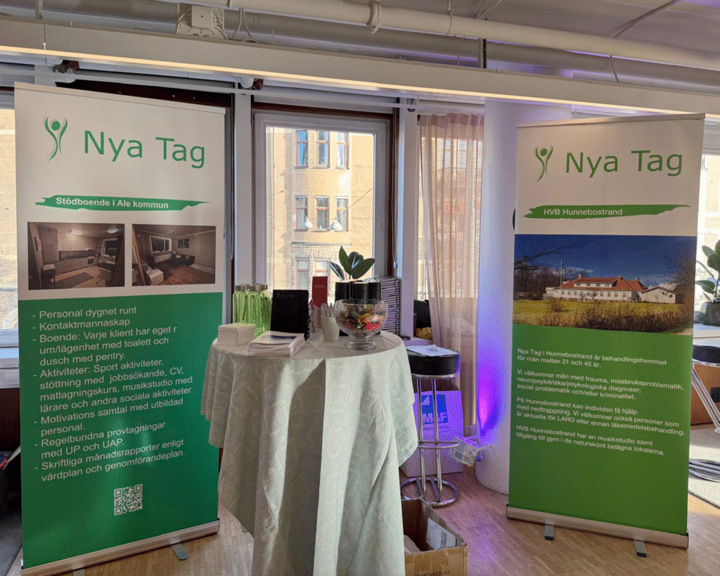 Vi på Nya Tag finns just nu på plats under HVB- och Familjehemsdagen i Stockholm